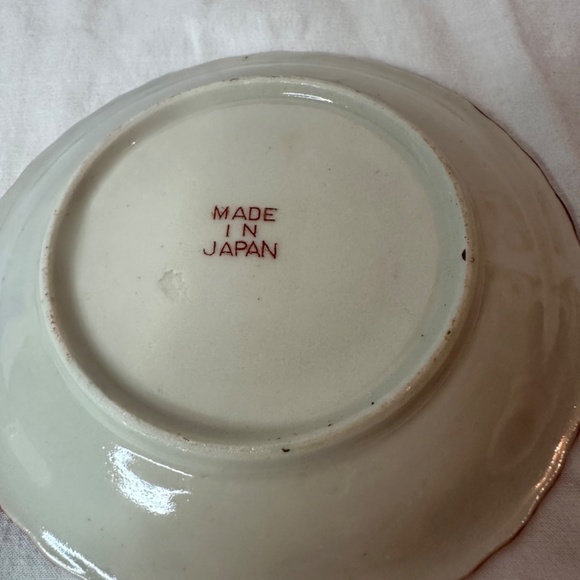 Vintage Antique Japanese Geisha Ware red porcelain demitasse cup … - Picture 4 of 16